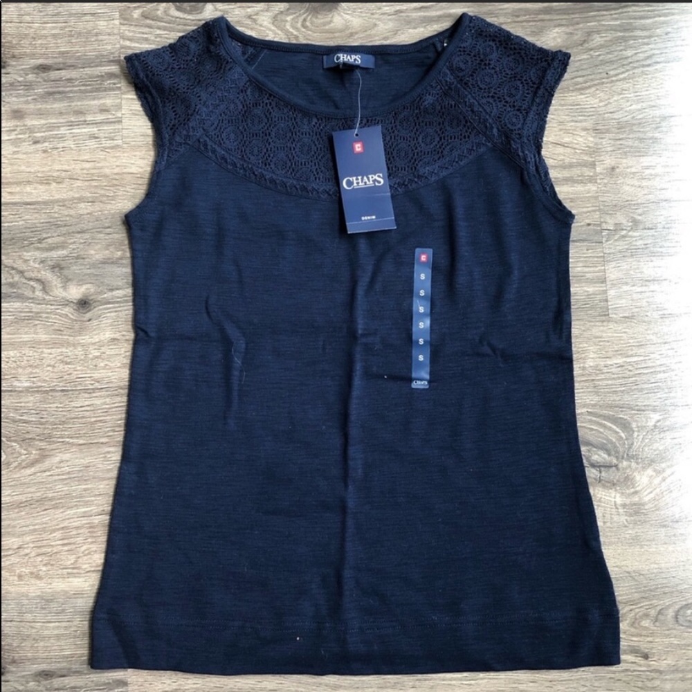 Navy blue Chaps T-shirt.